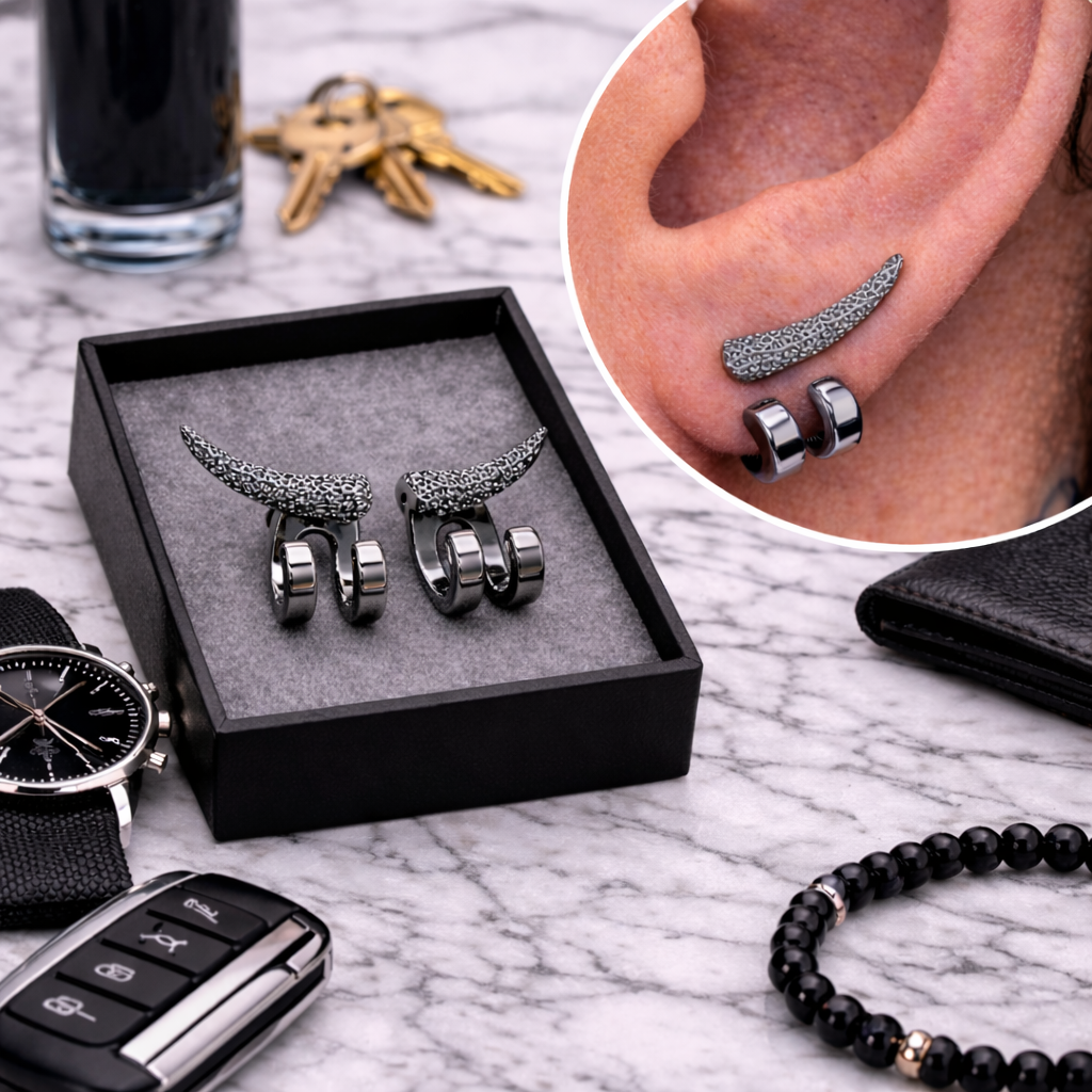 Mens Earrings - Grey Silver Stud Earrings, Men, Minimalist, Grey Silver Earring, Silver, Mens Stud Earrings, Studs for Men, tick, A229 The Funky Bird - {{mens earrings}}