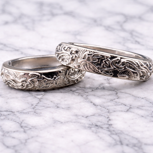 Mens Hoop Earrings - Silver Hoops, Men, Edgy Male Earring, Rune Hoop Earrings, Mens Hoop Earrings, Hoops for Men, Rune hoop earrings, A427 The Funky Bird - {{mens earrings}}