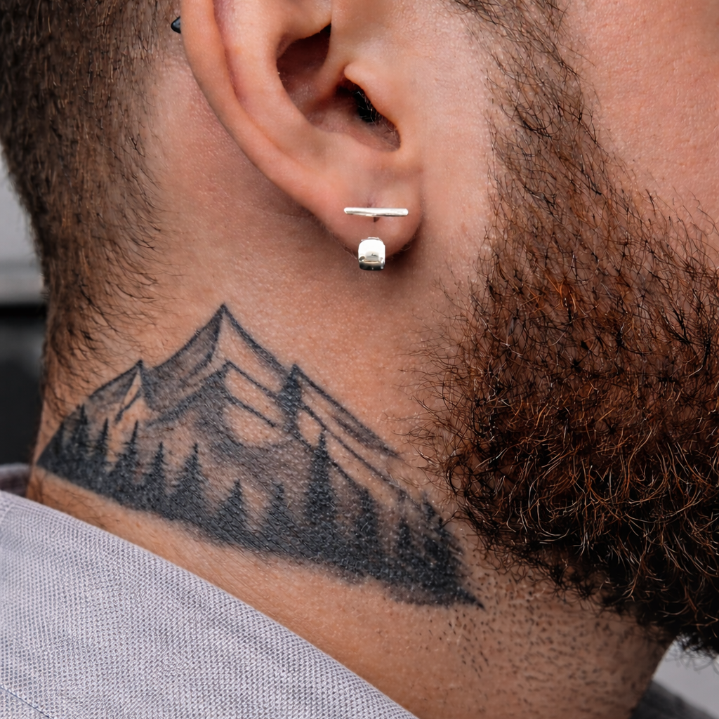 Mens Earrings - Silver Stud Earrings, Men, Minimalist Male Earring, man earring, Mens Stud Earrings, Studs for Men, A239 The Funky Bird - {{mens earrings}}