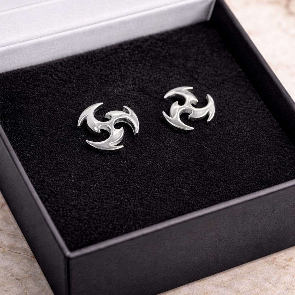 Mens Earrings - Silver Earring, Men, Minimalist Male Earring, Silver, Mens Huggie Earrings, Earrings for Men, A181 The Funky Bird - {{mens earrings}}
