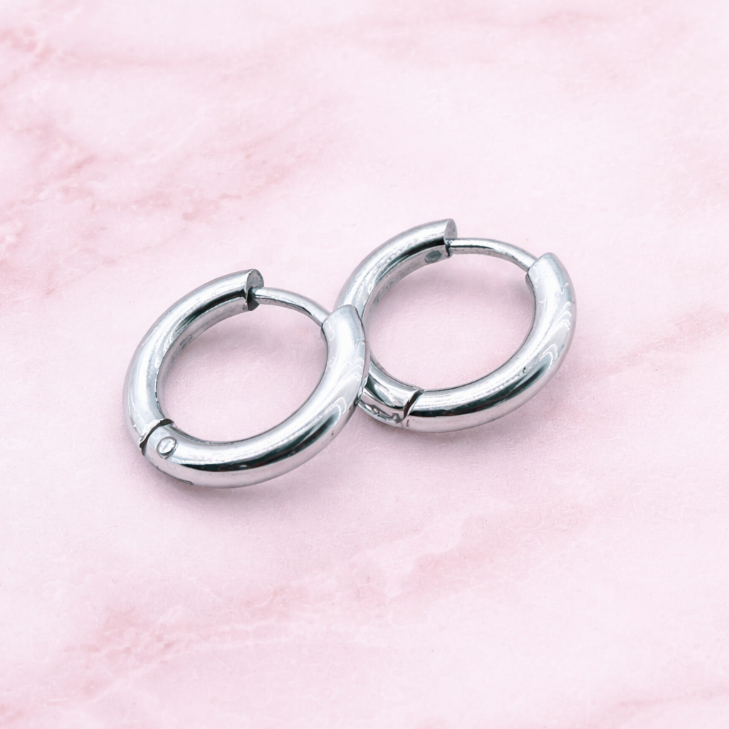 Hoop Earrings For Women, Small Silver Huggie Hoops, Dainty Everyday Earrings, Minimalist Hoop Earrings, A002 The Funky Bird - {{mens earrings}}