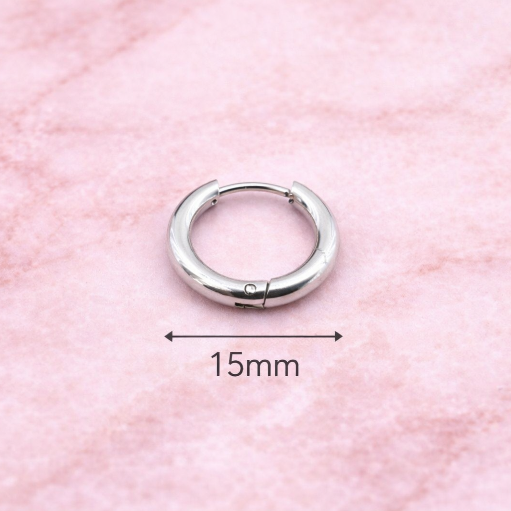 Hoop Earrings For Women, Small Silver Huggie Hoops, Dainty Everyday Earrings, Minimalist Hoop Earrings, A002 The Funky Bird - {{mens earrings}}