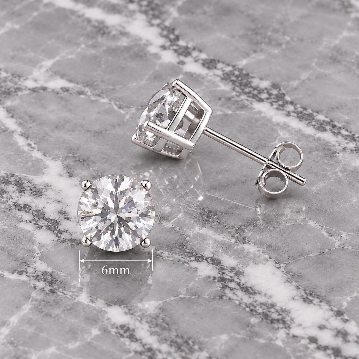 CZ Stud Earrings, Clear Crystal Studs, Stainless Steel Earrings, Diamond Look Stud Earrings, Minimalist Earrings, Gift for Her  A362 Firefly District - {{mens earrings}}